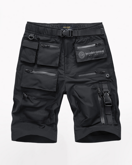 Functional Multi-Pocket Cargo Shorts for Techwear Style – Breathable and Comfortable