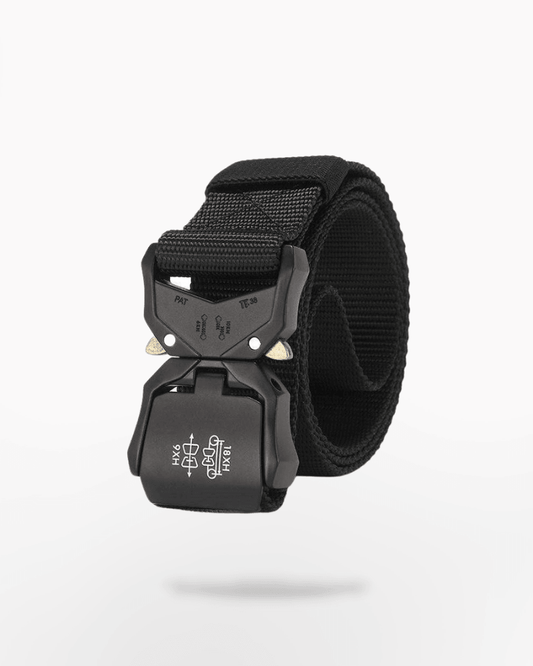 Tactical Techwear Belt with Ergonomic Buckle – Durable Canvas Strap in Black, Khaki, Green for Outdoor and Everyday Use