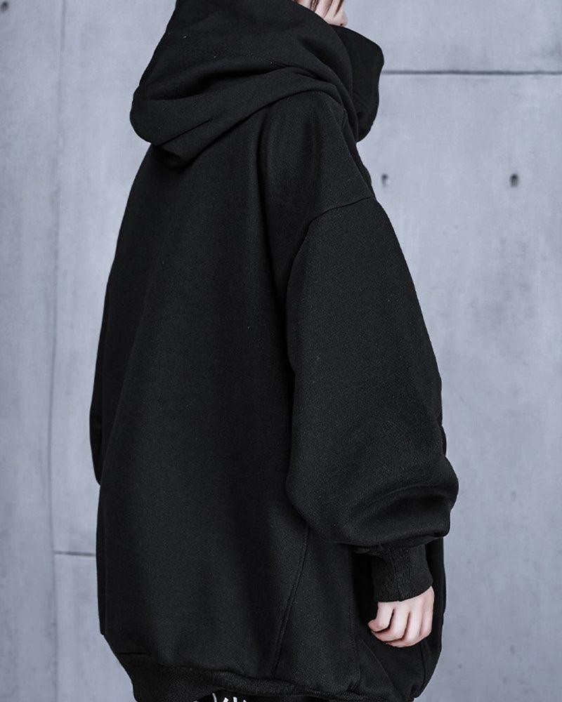 Techwear Unisex Turtleneck Hoodie Scarf Mask – Comfortable and Stylish Urban Wear