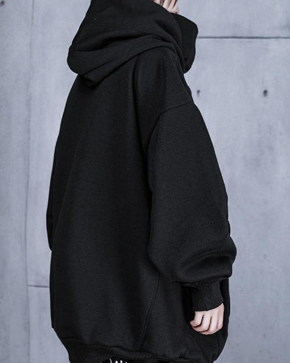 Techwear Unisex Turtleneck Hoodie Scarf Mask – Comfortable and Stylish Urban Wear