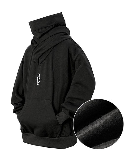 Techwear Unisex Turtleneck Hoodie Scarf Mask – Comfortable and Stylish Urban Wear
