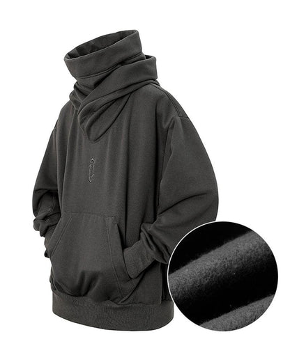 Techwear Unisex Turtleneck Hoodie Scarf Mask – Comfortable and Stylish Urban Wear